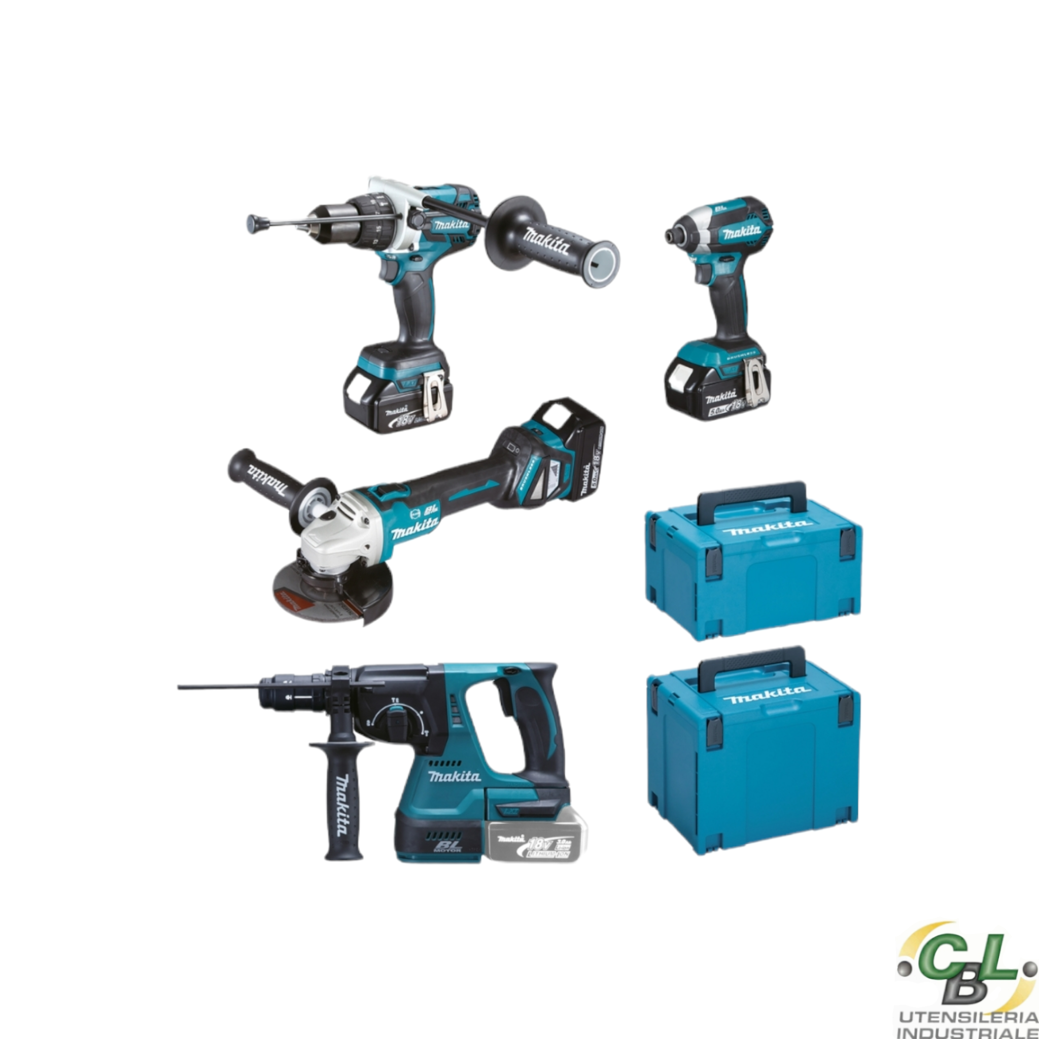 Set 4 utensili 18V Makita